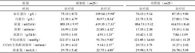 表1 两组患者各项指标情况比较（x±s）