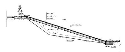 图2 格宾石笼护岸断面图