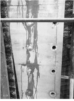 图5 第一次浇筑结构物效果