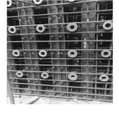 图2 构筑物构造层墙体预应力构造立面图