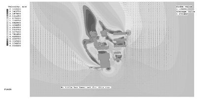 图3 夏季迎风侧风压图
