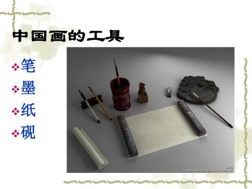 笔、墨、纸、砚专题考察的方法与路径, 猜猜看:一张白纸上有一把毛笔和砚台。  成语“命中”是什么？